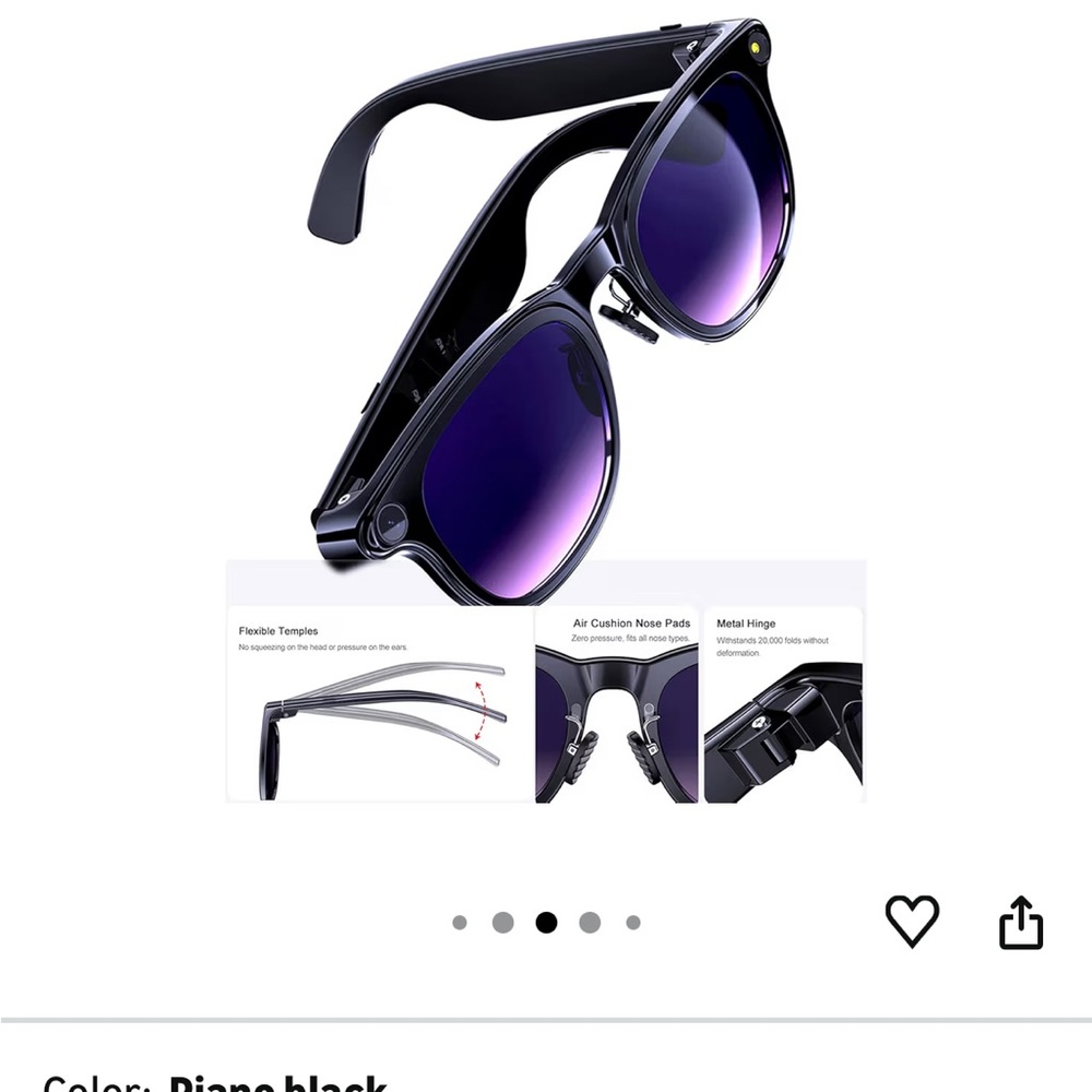 Brand new ai Smart Camera Sunglasses with camera - Picture 8 of 11